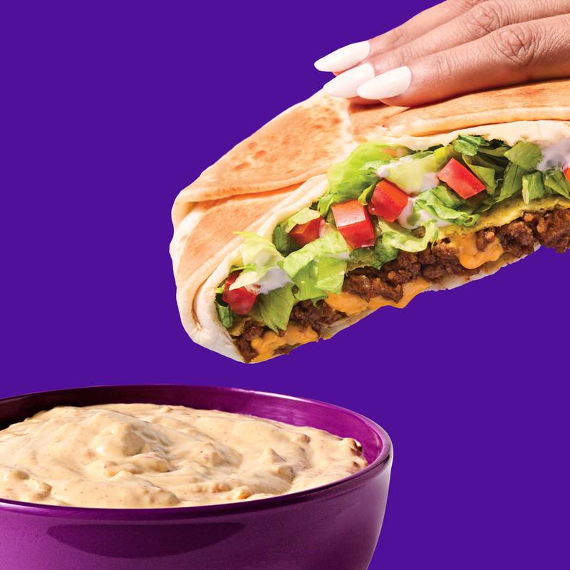Taco Bell Creamy Crunch-Dip Supreme Cravings Dip, 15 oz Jar