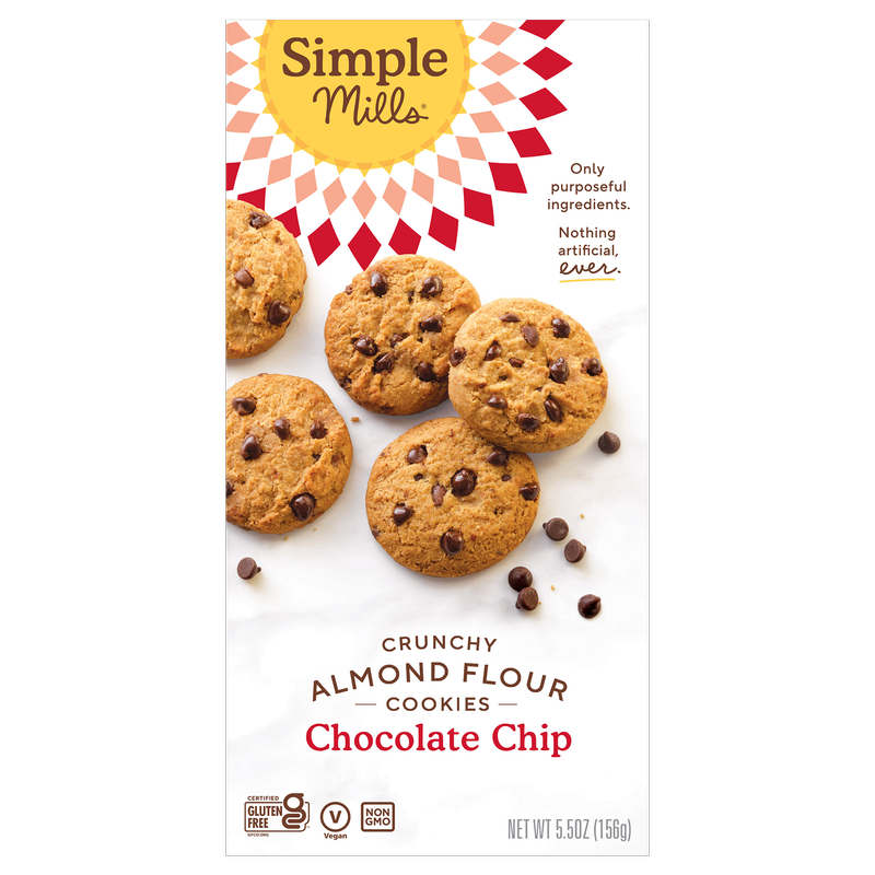 Simple Mills Crunchy Almond Flour Chocolate Chip Cookies 5.5oz