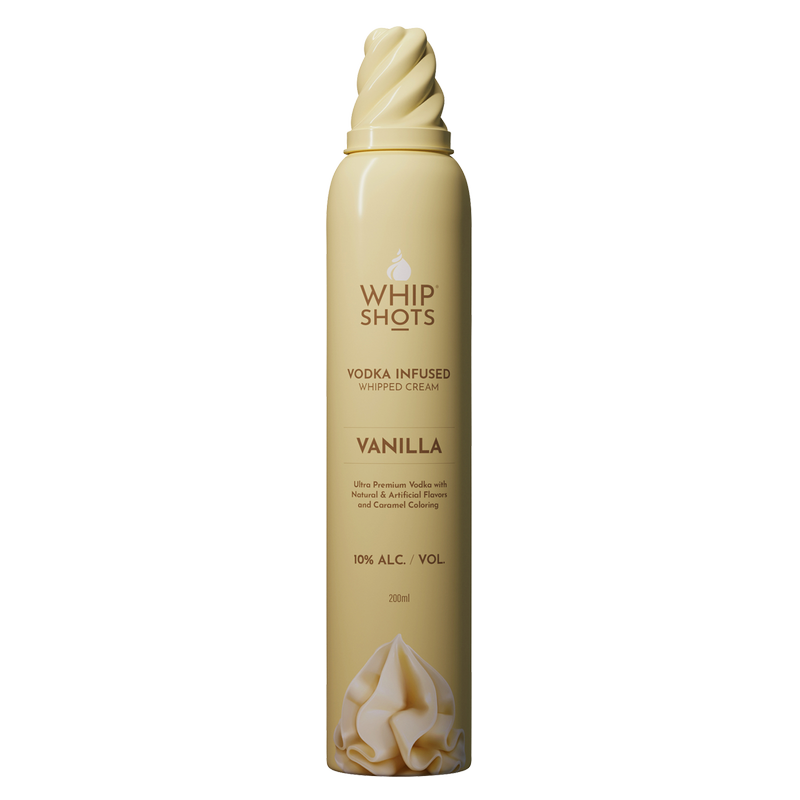Whipshots Vanilla Vodka Infused Whipped Cream 200ml 10% ABV