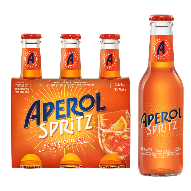 Aperol Spritz 3pk 200ml 9% ABV : Alcohol fast delivery by App or Online