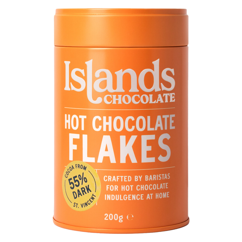 Islands Chocolate 55% Hot Chocolate Flakes, 200g