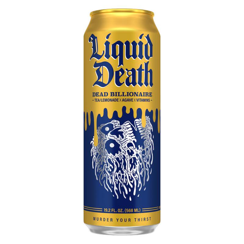 Liquid Death Iced Tea Dead Billionaire 19.2 oz. Can