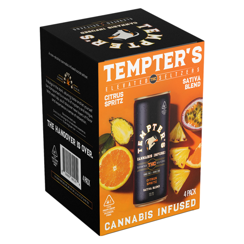 Tempter's Sativa 10mg THC Spritz 4pk 12oz Can
