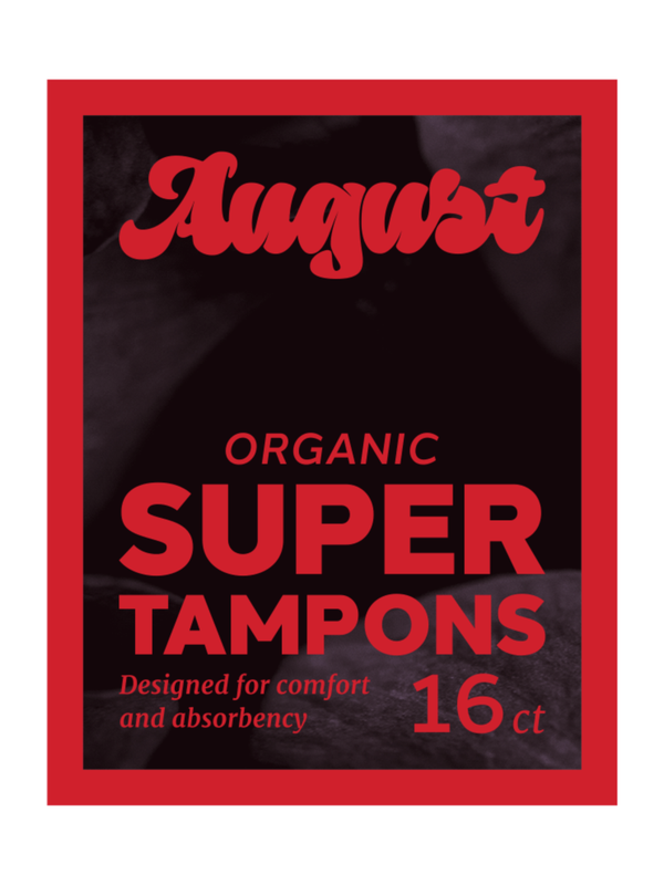 August Super Organic Tampons 16ct