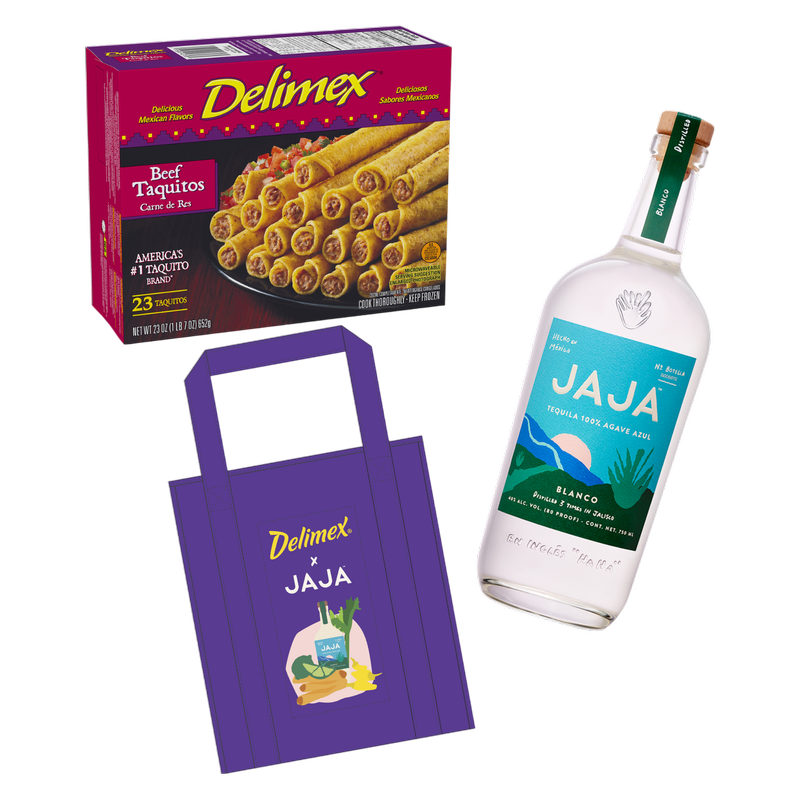 DELIMEX® Beef x JAJA™ Tequila Blanco Reusable Freezer Tote Bag Bundle