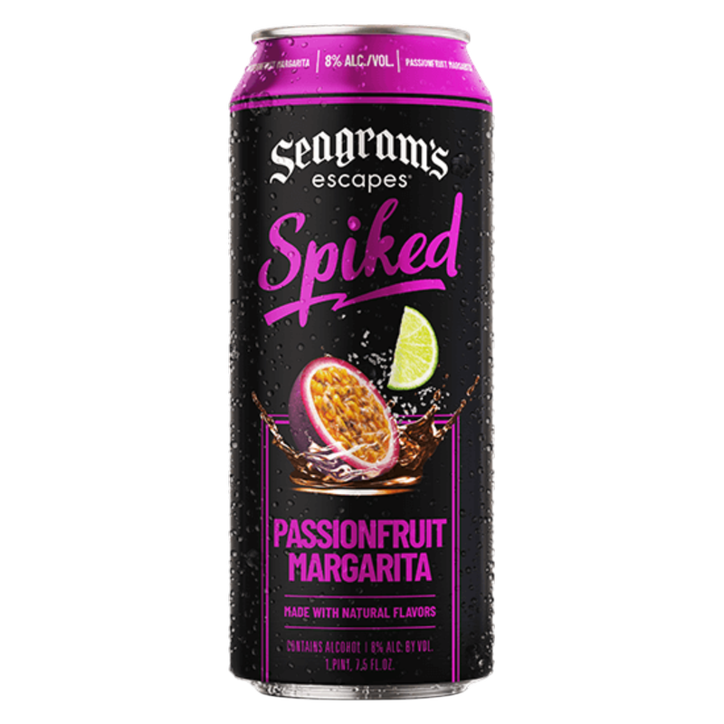 Seagram's Escapes Spiked Passionfruit Margarita 23.5oz Can 8.0% ABV