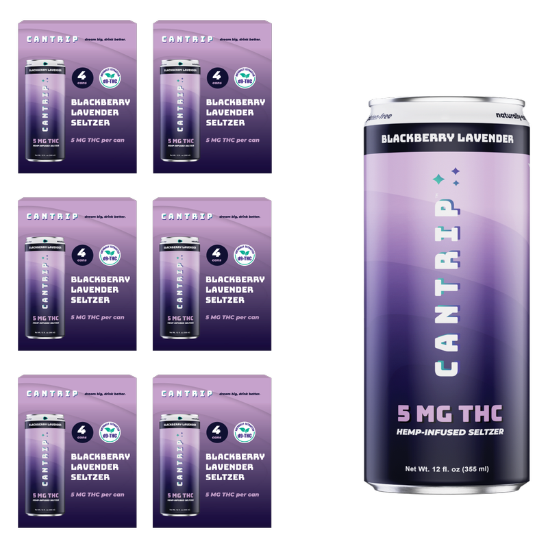 Cantrip Blackberry Lavender 5mg THC Seltzer 24pk 12oz