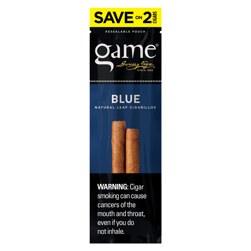 Game Blue Foil Fresh Cigarillos 2ct