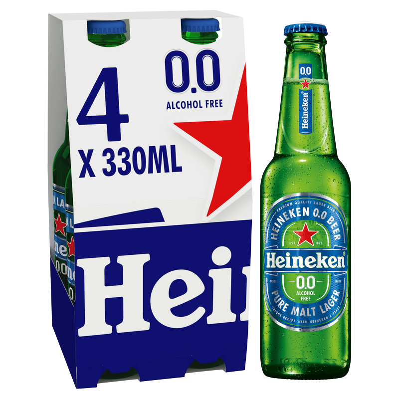 Heineken 0% Alcohol Free, 4 x 330ml