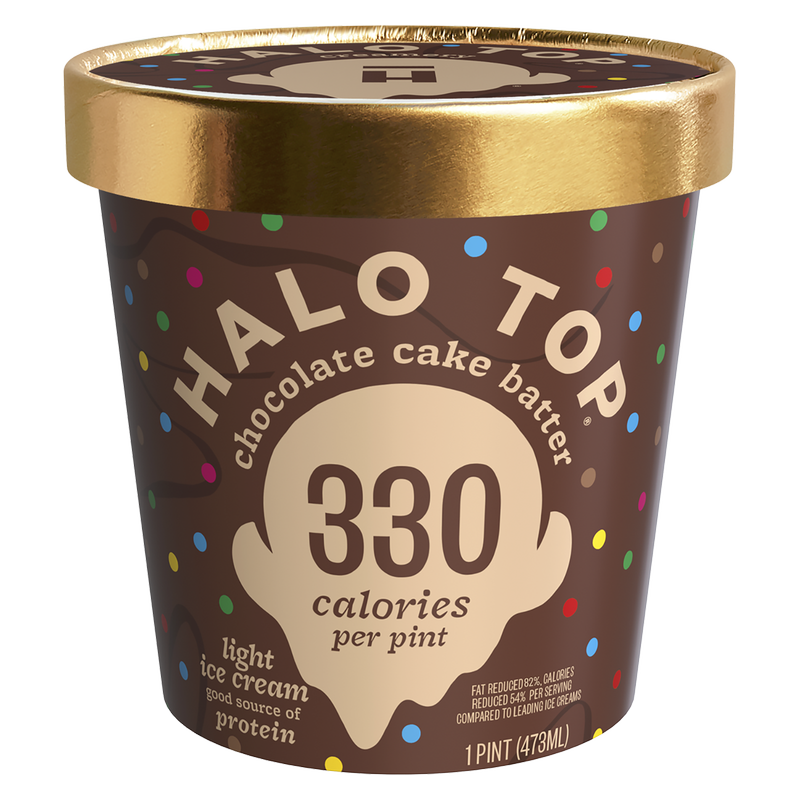 Halo Top Chocolate Cake Batter Ice Cream Pint