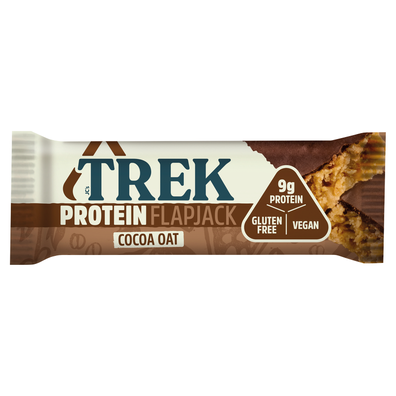 Trek Cocoa Oat Protein Flapjack, 50g