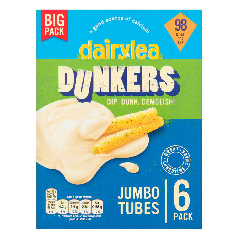 Dairylea Dunkers Jumbo Cheese Snack, 6 x 41g