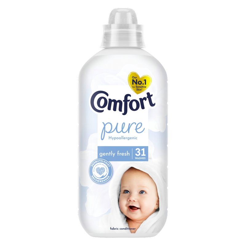 Comfort Sensitive Fabric Conditioner Pure 31 Washes, 930ml