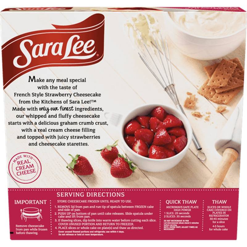 Sara Lee French Style Strawberry Cheesecake