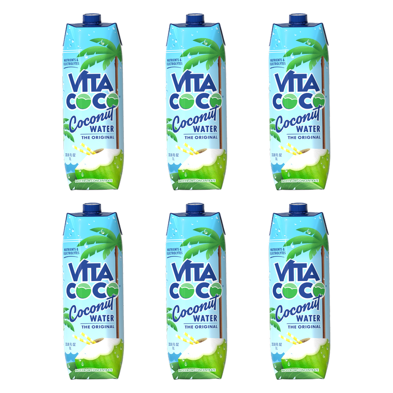 Vita Coco Pure Coconut Water,  6 x 1L