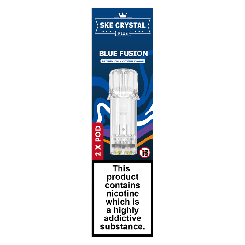 SKE Crystal Plus Blue Fusion Pods, 2 x 2ml