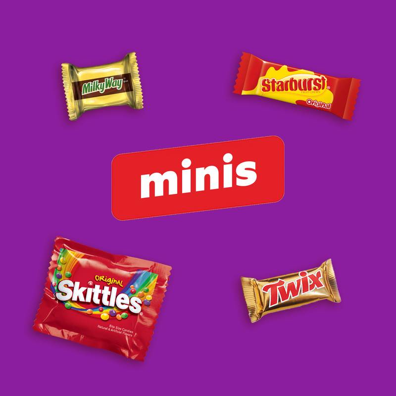 Starburst, MilkyWay, Skittles, & Twix Variety Mix, 70 Pieces