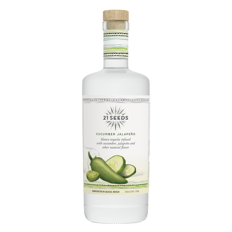 21 Seeds Cucumber Jalapeno Infused Blanco Tequila 750ml