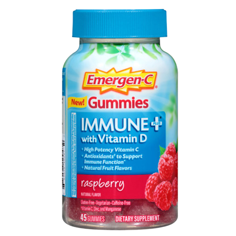 Emergen-C Immune Plus Raspberry Gummies 45ct