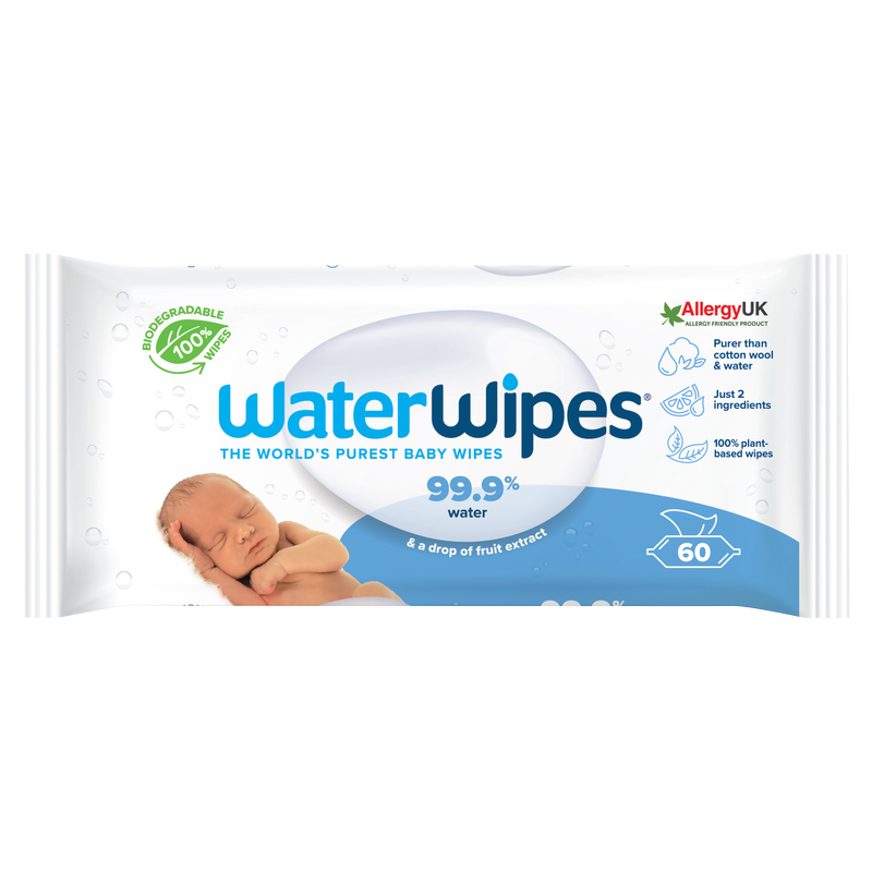 Waterwipes Sensitive Wipes, 60pcs