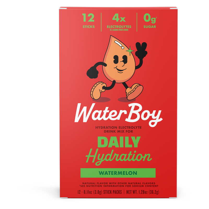 Waterboy Daily Hydration, Watermelon, 12ct