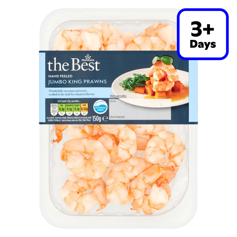 Morrisons The Best Jumbo King Prawns, 150g