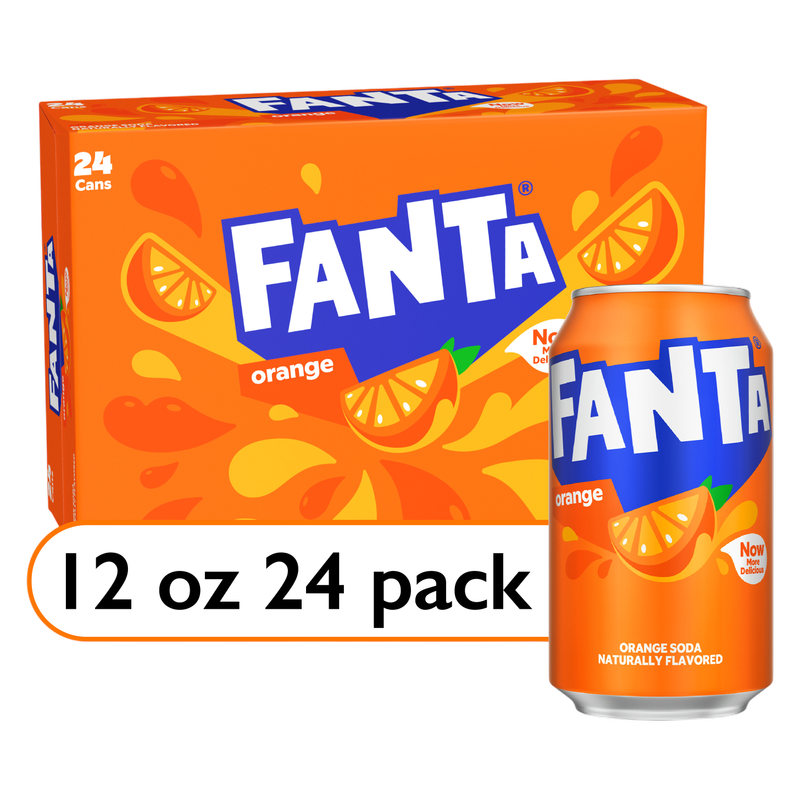 Fanta Orange Soda 12pk 12oz Can