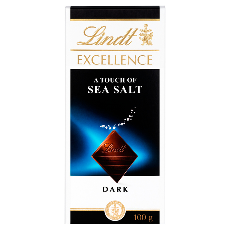 Lindt Excellence Dark Sea Salt Chocolate, 100g