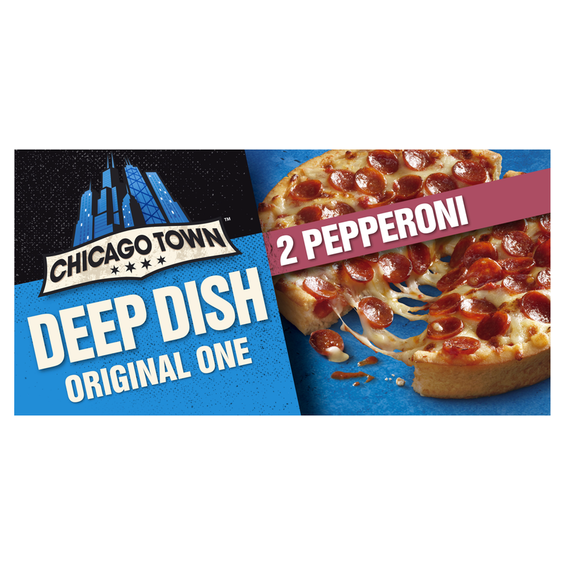 Chicago Town Deep Dish Pepperoni Mini Pizza, 2 x 155g