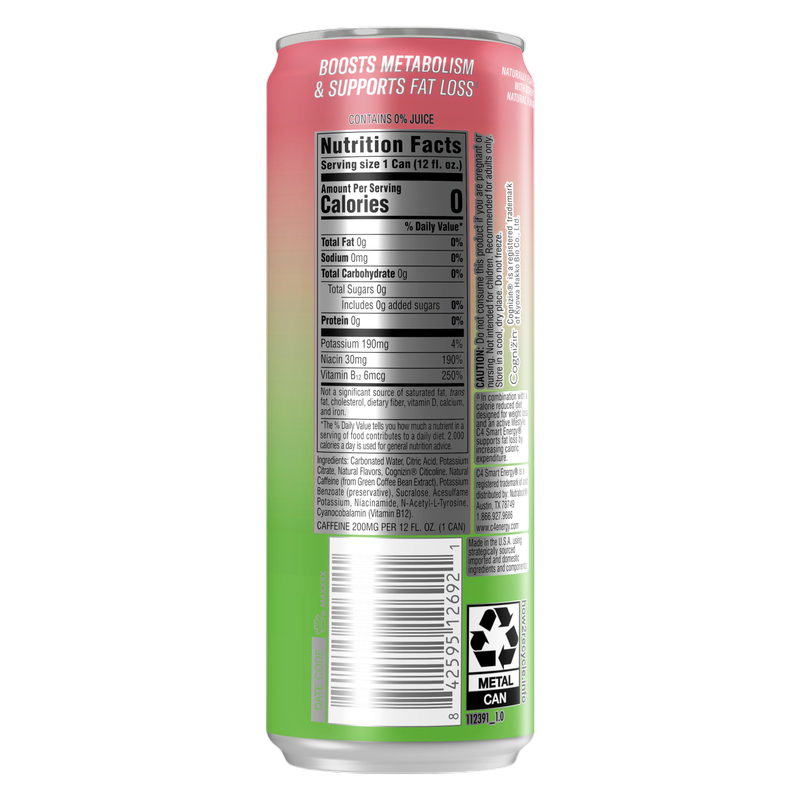 C4 Smart Energy Strawberry Guava 12oz Can