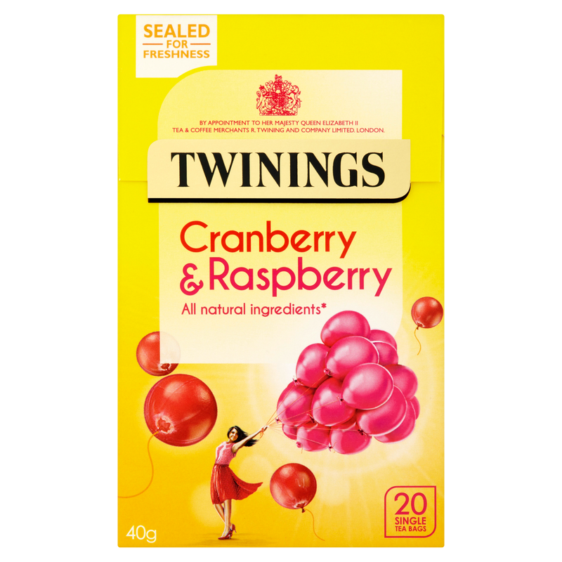 Twinings Cranberry & Raspberry Tea Bags, 20s