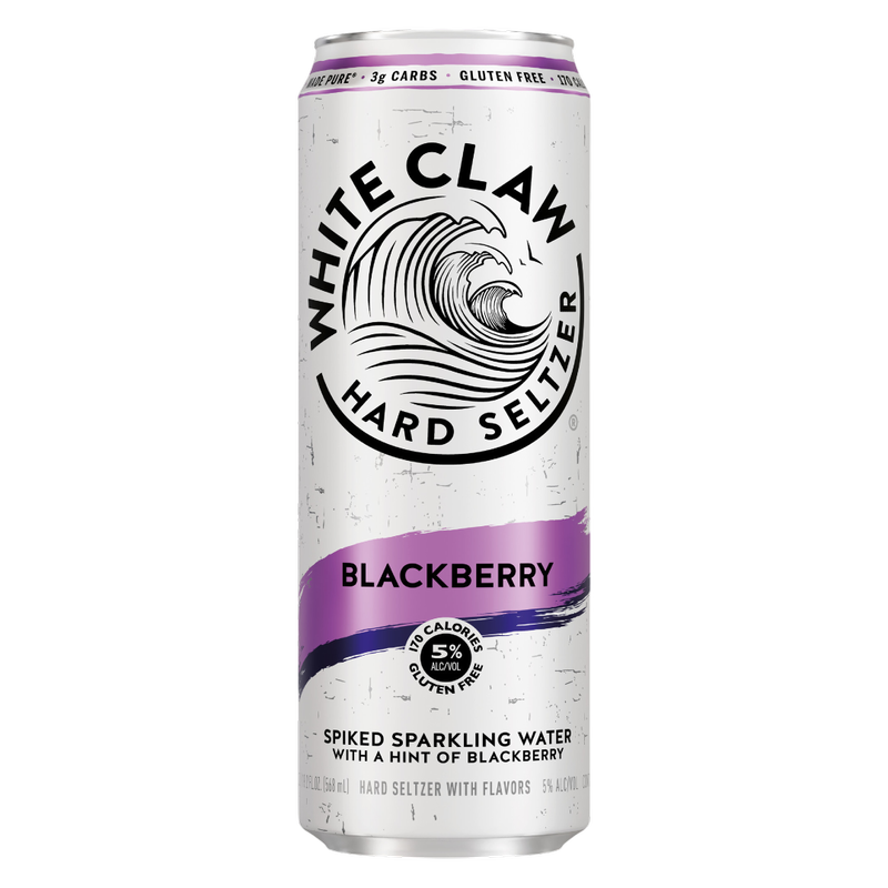 White Claw Blackberry Single 19.2oz Can 5% ABV