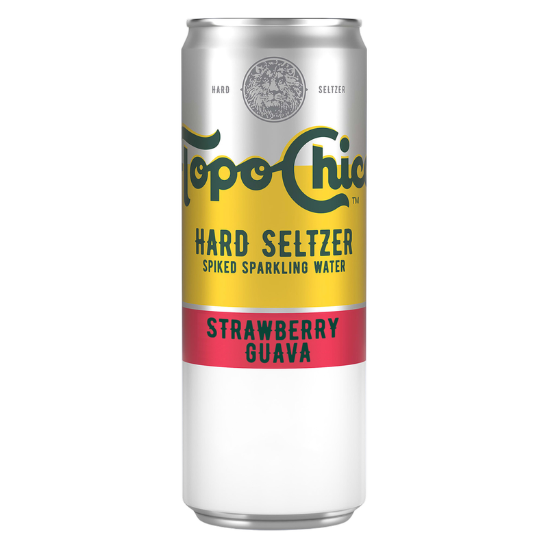 Topo Chico Hard Seltzer Strawberry Guava (24 OZ CAN)
