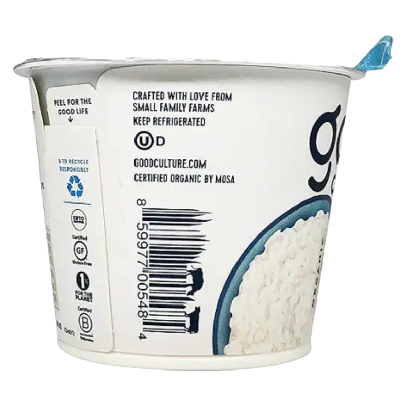 Good Culture Organic 2% Low-fat Cottage Cheese - 5oz