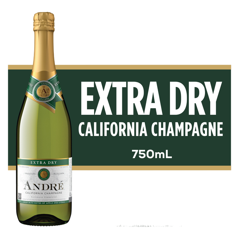 Andre Extra Dry Champagne Vino Espumoso 750 ml Alc. 10.5% Vol.