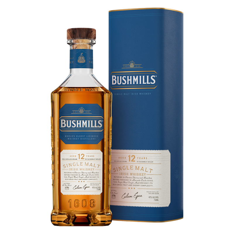 Bushmills 12 Yr Single Malt Irish Whiskey 750ml