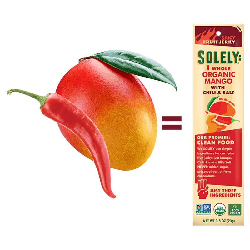 Solely Spicy Mango with Chili & Salt Fruit Jerky 0.8oz