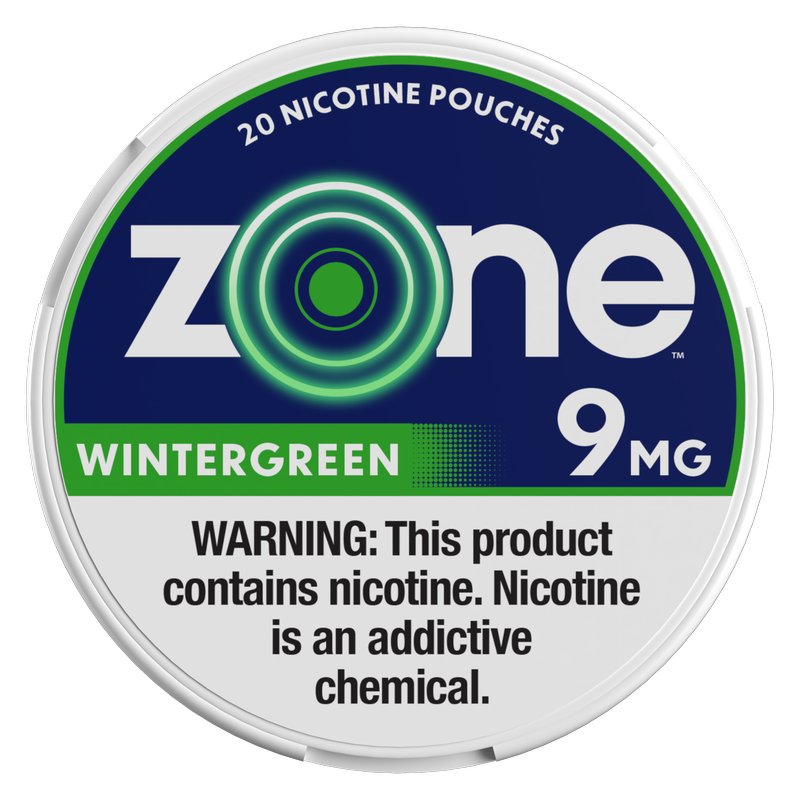 ZONE Nicotine Pouches Wintergreen 20ct 9mg