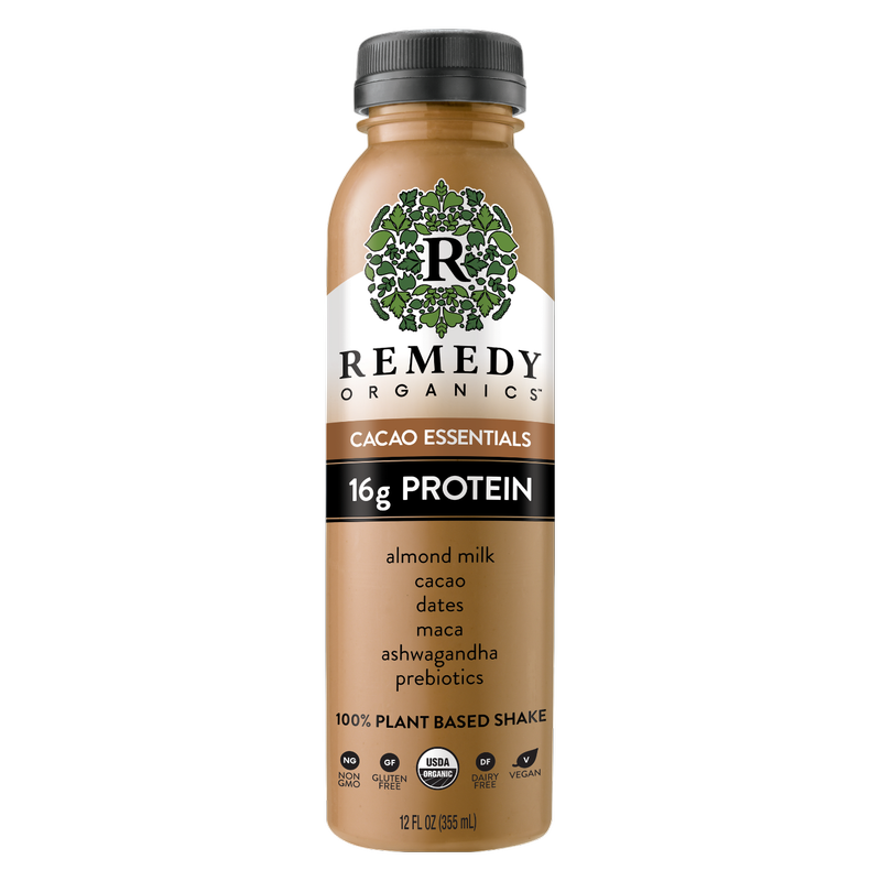 Remedy Organics Cacao Essentials Protein Shake 12oz Btl