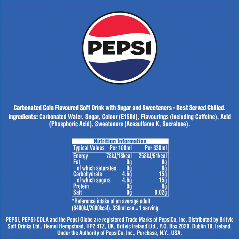 Pepsi Original, 8 x 330ml