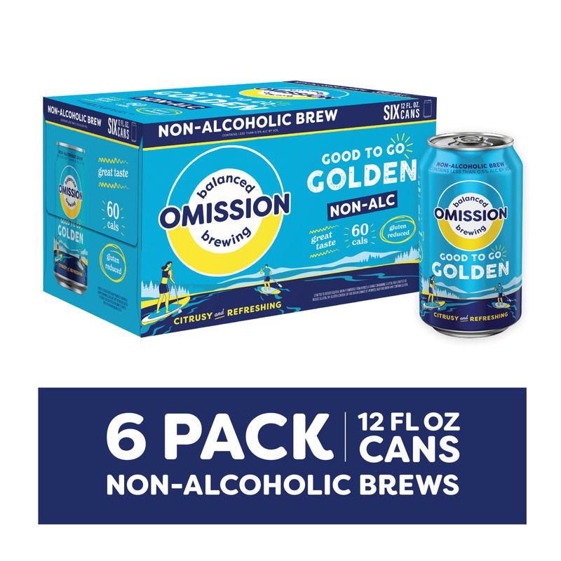 Omission Good To Go Golden Non-Alcoholic 6pk 12oz Cans