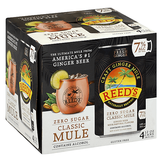 Reed's Classic Mule Zero Sugar 4pk 12oz Can