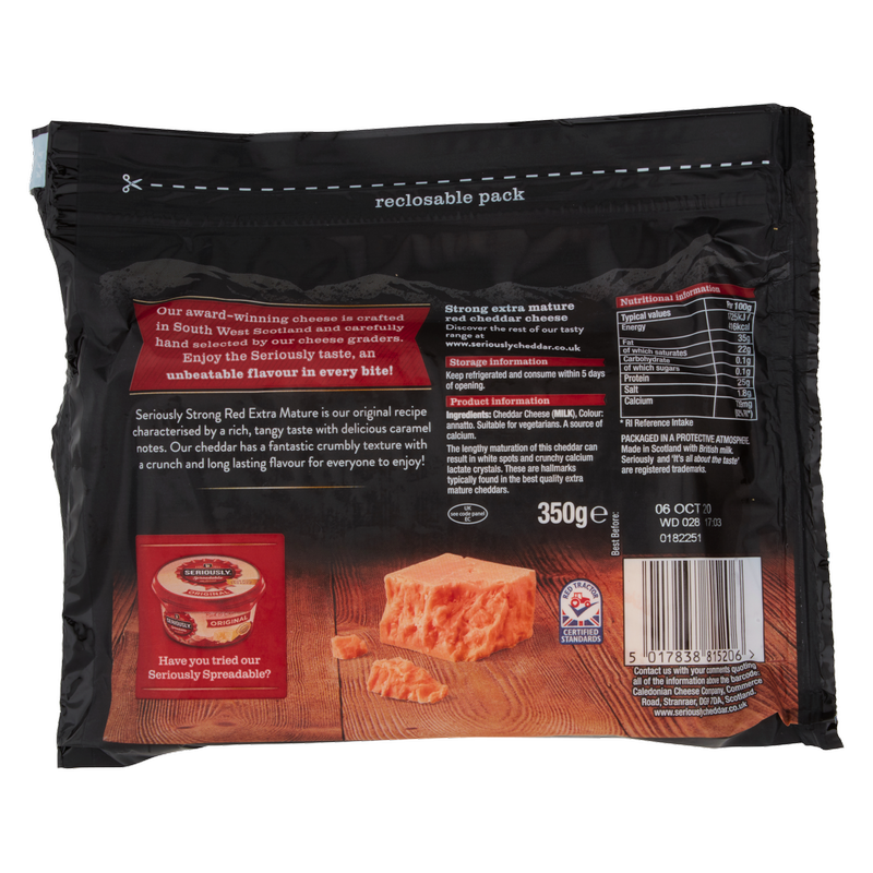 Seriously Strong Original Extra Mature Red Cheddar, 350g