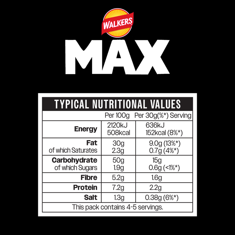 Walkers Max KFC Zinger Crisps, 140g