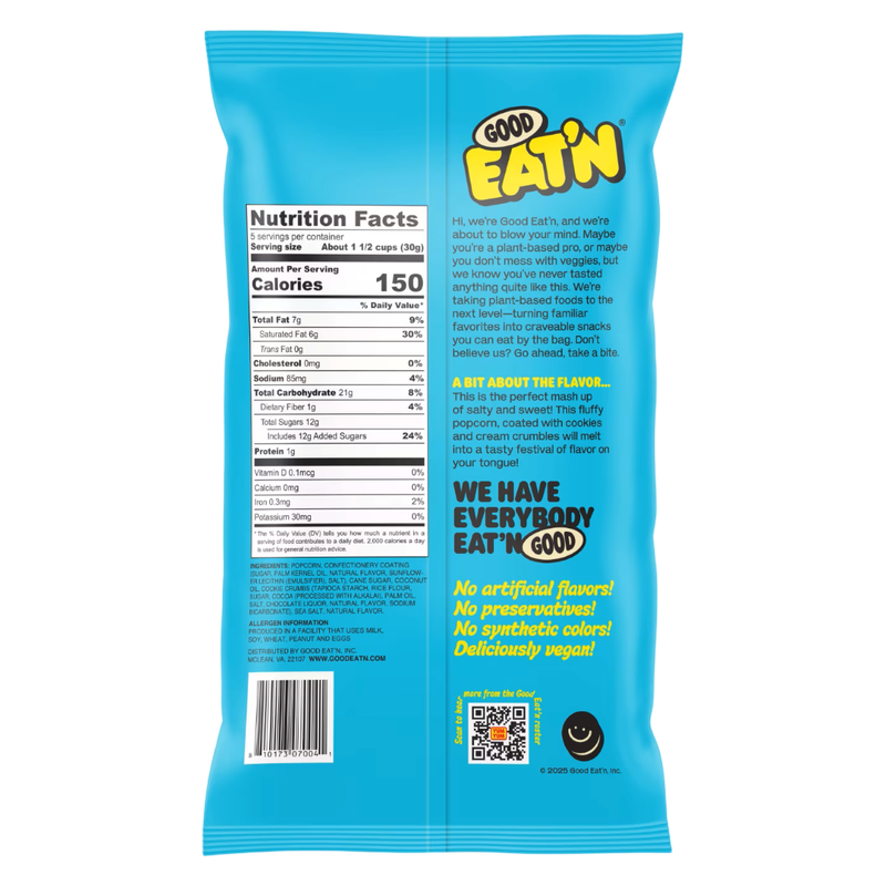 Palomitas Good Eat'n sabor Cookies N'Crème, 5 oz
