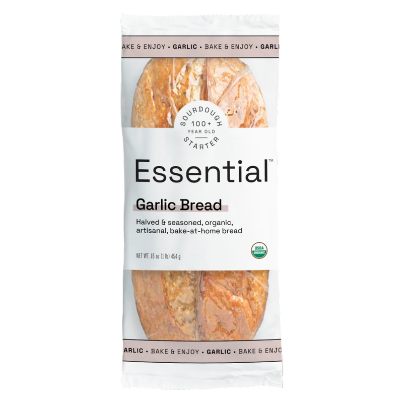 The Essential Baking Company Organic Take & Bake Garlic Bread - 16oz