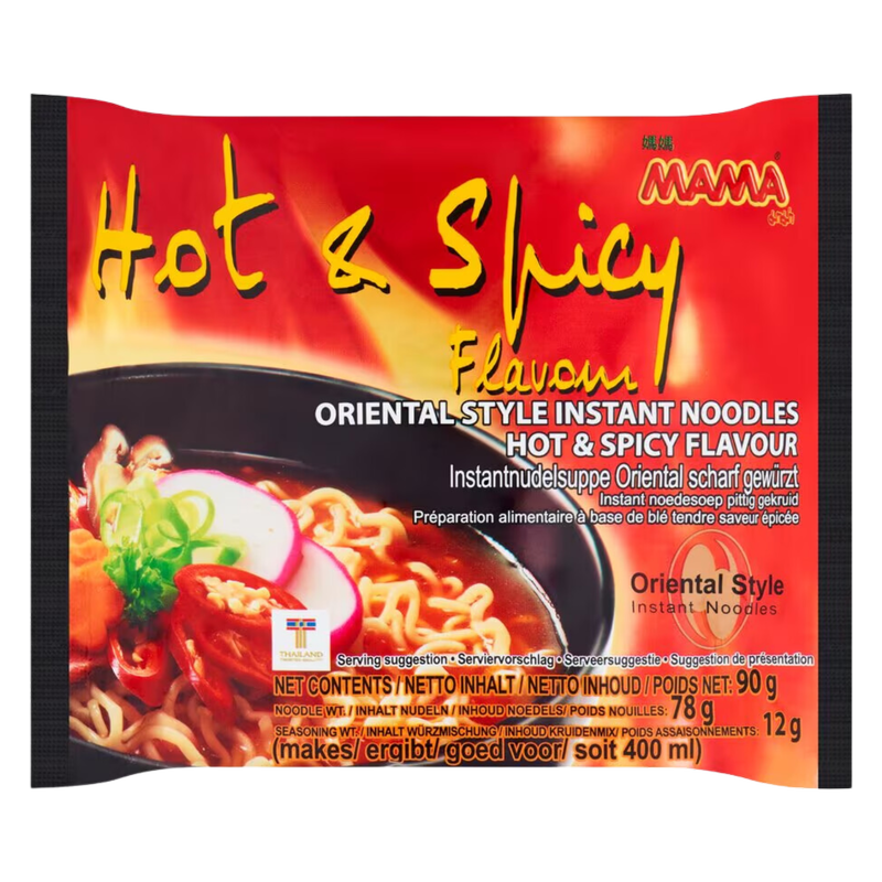 Mama Hot & Spicy Instant Noodles, 90g