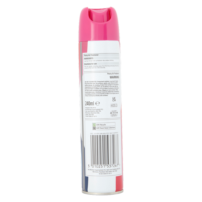 Morrisons Peony Air Freshener, 240ml