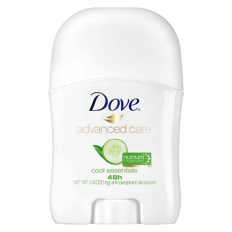 Dove Advanced Care Cool Essentials Travel Sized Antiperspirant Deodorant Stick 0.5oz