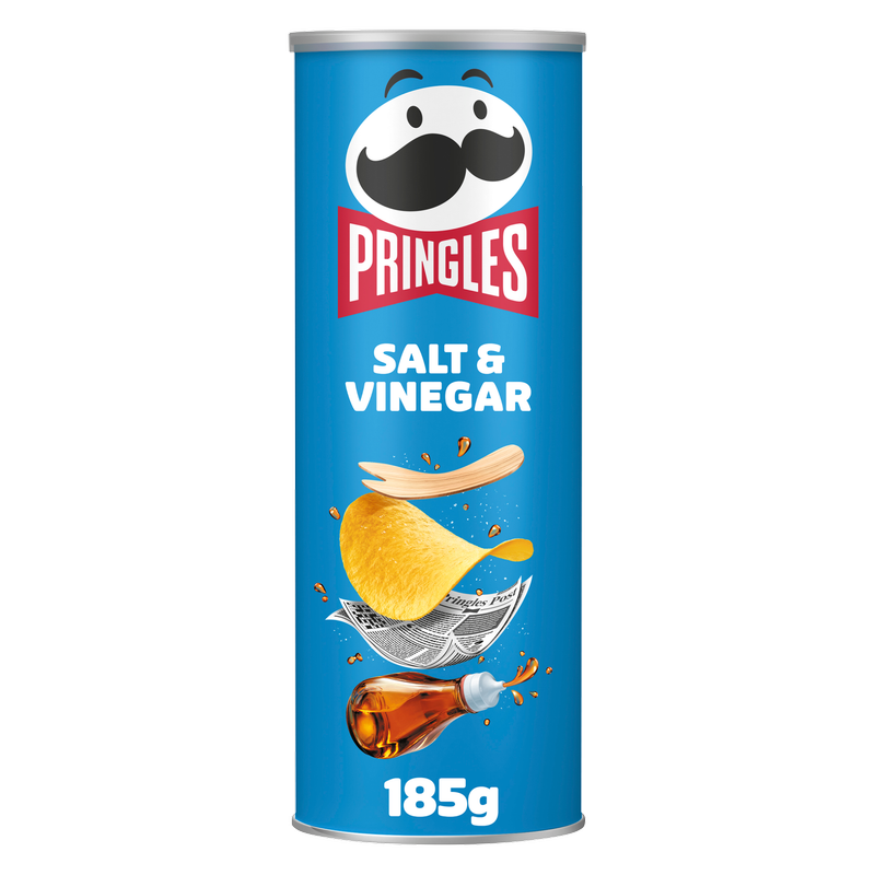 Pringles Salt & Vinegar, 185g